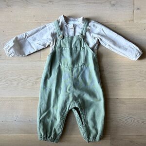 Zara Kids Olive Overalls